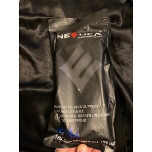 Neenca 3/4 Arch Support Insole, Shoe Inserts Black Size Extra Large